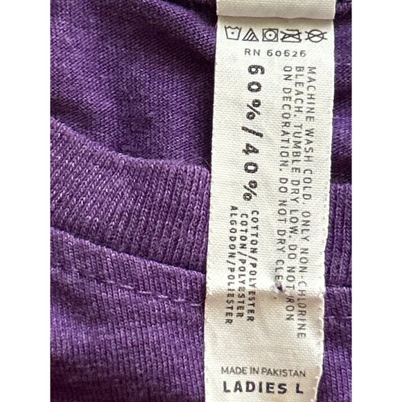 Grand Canyon Ladies L T-Shirt Purple With Tribal Rainbow Design Travel - Picture 5 of 7